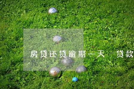 房贷还贷逾期一天 贷款